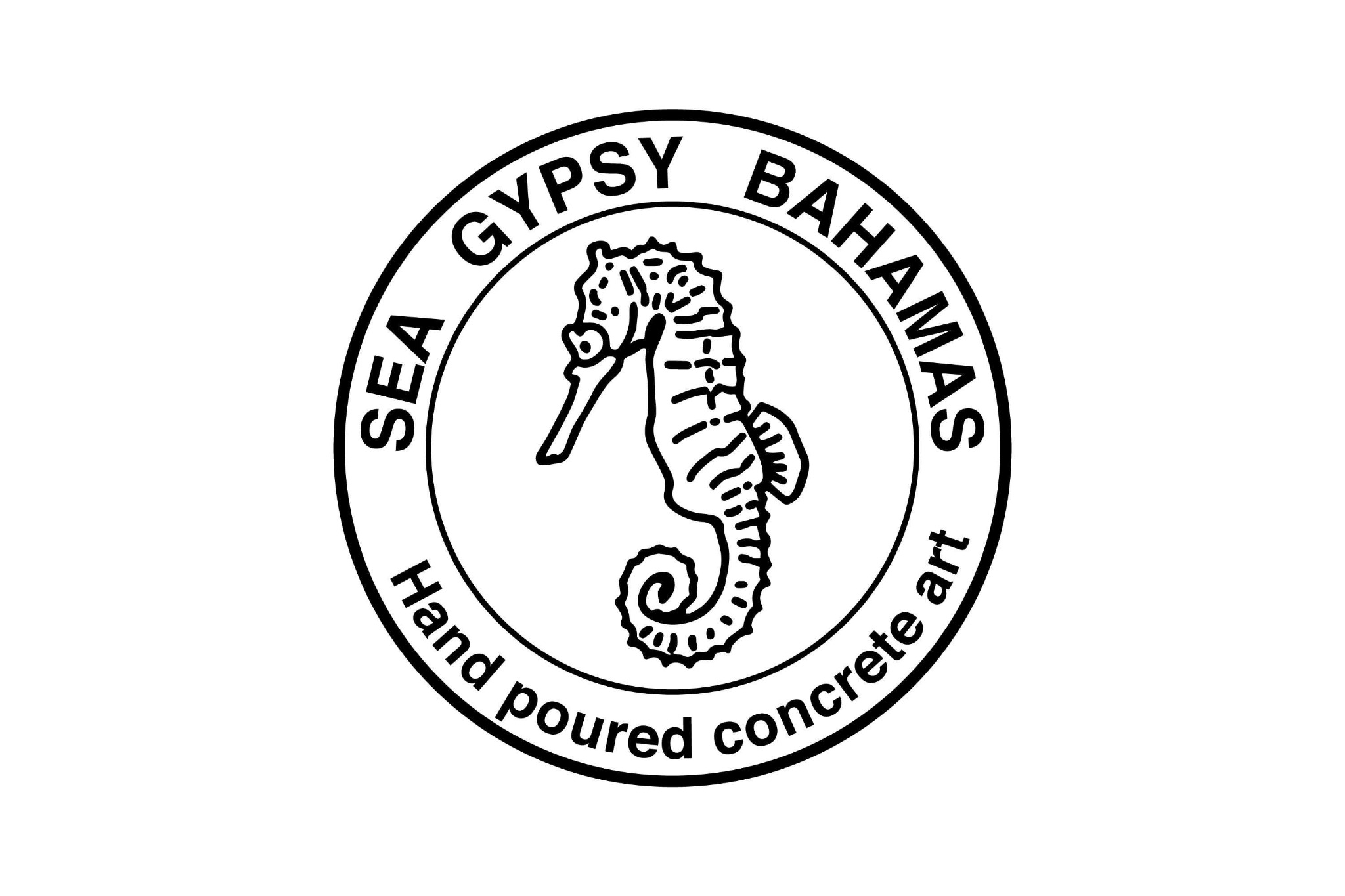 Sea Gypsy Bahamas seahorse logo